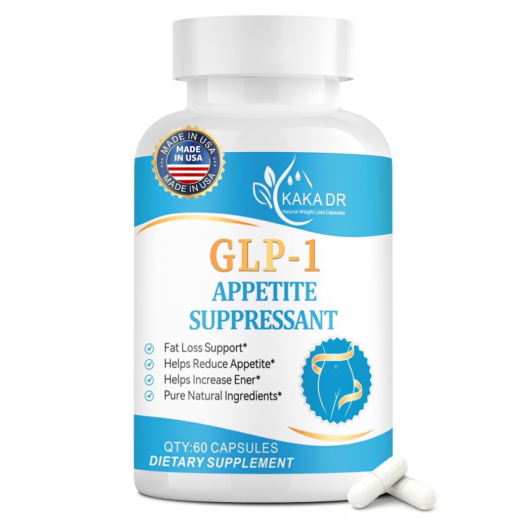 GLP-1 Supplement Appetite Suppressant Weight Loss Pills for Women, New Belly Fat Burner for Women | Metabolism Booster, Carb Blocker, Burn Fat 24/7 | 3rd Party Tested - 60 Pills