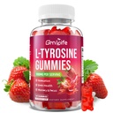 L Tyrosine Gummies 1000mg, Sugar-Free L-Tyrosine Supplement for Kids & Adults, Focus Gummies for Energy & Memory Support, Strawberry Flavor, 60 Count