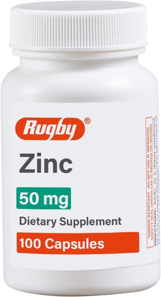 Rugby Zinc 50 mg, 100 cápsulas del conde