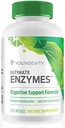 Youngevity Ultimate Enzymes® - Multi Enzymes for Digestion, Gas &amp; Bloating Relief - Betaine HCl, Ox Bile, Pancreatine 10X, Papain 6M, Pepsin 1:3000 (120 cápsulas)