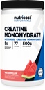 Nutricost Creatine Monohydrate Powder (Watermelon, 500 Gram) - Micronized Creatine Supplement - Vegan, Non-GMO, Gluten Free