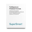 Supersmart Full Spectrum Probiotic Formula 36 Billion CFU per Day (20-in-1 Complex) - with Lactobacillus Reuteri, Gasseri, Rhamnosus, Crispatus | Non-GMO & Gluten Free - 60 Vegetarian Capsules
