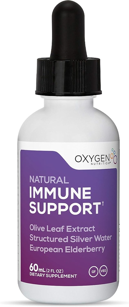 Triguard Plus Concentrate ← Colloidal Silver Liquid, Sambucus Elderberry Extract &amp; Olive Leaf Extract, 3-in-1 Liquid Immune Support ← Powerful Immune System Booster ← Great Taste - 2oz / 60ml