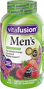 Vitafusion Las vitaminas de la goma masculina, 70ct