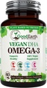 Algal Oil - Vegan DHA Omega 3 Fish Oil Supplements - Brain Booster,Suplemento &amp; Vitamina Prenatal - Proveedores Healthy Heart &amp; Immune Support - Burpless Algae Supplement - 60 Mini Fish Softgels