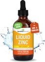 SANDHUHERBALS Zinc líquido para niños, niños pequeños y bebés TENIDO 4 Fl Oz Botella de vidrio grande Silencioso Ionic Zinc Suplementos Sulphate Drops ANTE Immune Support TEN Easy to Take, Water Soluble TENEDIDO