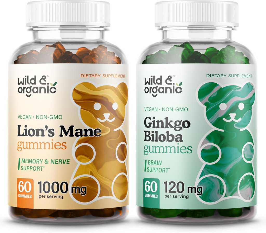 Mane gummies de león orgánico y salvaje