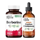Wild & Organic Berberine 90 Capsules & Cinnamon Ceylon Tincture 4 fl oz