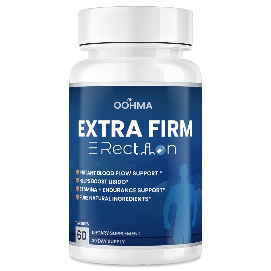 Fast-ActingMale Enhancing Supplement Pills for Blood Flow, Size & Stamina | Natural Formula with Maca & Epimedium | 3rd Party Tested for Purity & Potency | 60 Tablets