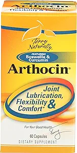 Terry Naturalmente Arthocin - Boswellia Serrata Capsules con la garra del diablo " Curcumin - Suplemento para apoyar la salud conjunta de la columna - Herbal Suplementos Ayudas Confort " Absorción - 60 cápsulas