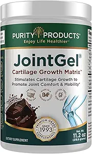 Productos de pureza JointGel Fórmula - Colagen Peptides + MSM - Soporta Función Conjunta + Flexibilidad Mientras que fortifica el cartílago conjunto - Doble Acción - Daily Powder - 30 Servimientos (30 Servimientos, Chocolate)