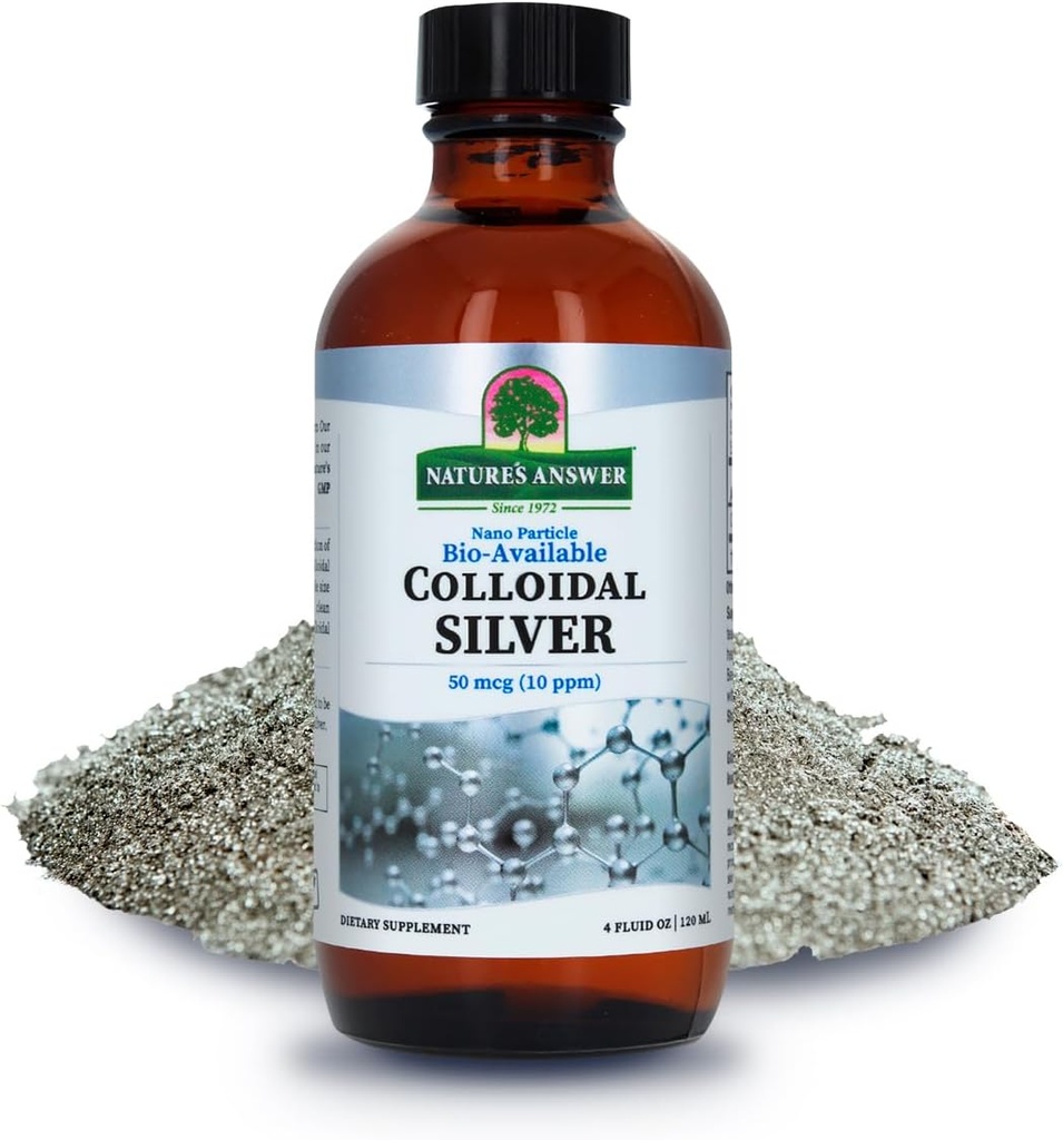 Colloidal Silver Liquid 10 PPM 50 MCG High Potency Superior Elemental Silver Liquid Salve Immune Support Supplement, 4 fl. oz peru Natural Immune Support ← Safe Dose ← Alta Eficacia