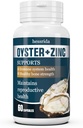 Oysters Extract Capsules with Zinc Powder, Oyster Supplements for Men &amp; Women, Natural &amp; Secure Oyster Pills, Help Immune System, Reproductive Systems & Bone Strength Health, 60 Capsules