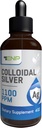 Colloidal Plata Líquido 1100 ppm ANTE Extra Strength Plata Suplemento Líquido Silencio 4 oz Ámbar botella de vidrio con gotero