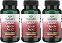 Swanson Alpha Lipoic Acid - Suplemento Natural Apoyo a Niveles de Presión Sanitaria Saludable Ya dentro de un rango normal - promueve el metabolismo del carbohidrato - (60 cápsulas, 600 mg cada uno) (3 Pack)
