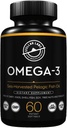 Laboratorios estelares Omega-3 Suplemento de aceite de pescado - 60 CT LowFODMAP Certificado