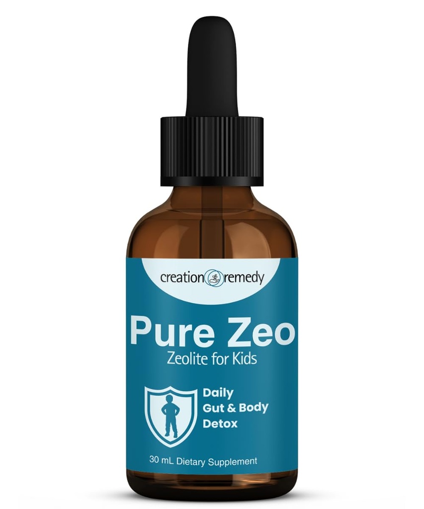 Creation Remedy Zeolite Formula – Liquid Supplement for Adults and Children | Natural Micronized Clinoptilolite (30 mL Dropper)