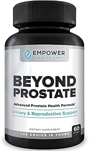 Empower Health Beyond Prostate Supplement – Prostate Health Support with Saw Palmetto, Zinc, Red Raspberry, and Stinging Nettle – Urinary and Prostate Wellness Complex – 60 cápsulas