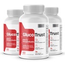 (3 Pack) GlucoTrust Blood Sugar Level Support Supplement–GlucoTrust Supports Healthy Blood Sugar Levels – Includes Bitter Melon Extract, Vanadium, Chromium, Cinnamon (180 Capsules)