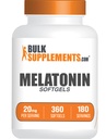 BulkSupplements.com Melatonin 20mg Softgels - 2 Softgels per Serving, 360 Count (Pack of 1)