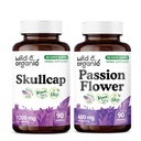 Wild & Organic Skullcap 90 Capsules & Passion Flower 90 Capsules