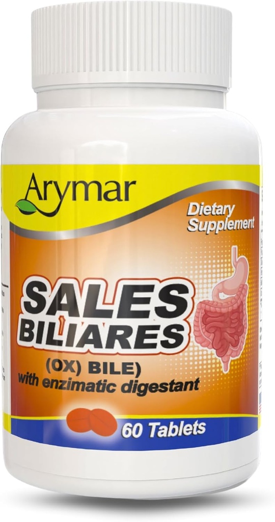 Arymar Sales Biliares Ox Bile con Enyzmes Digestivos 60 Tabs