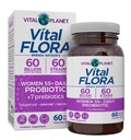 Planeta Vital - Mujeres de Flora Vital Más de 55 Probióticos diarios, 60 Billones CFU, Strains Diversos, Prebióticos Orgánicos, Apoyo Vaginal e Inmunitario, Probióticos de Salud Digestiva para Mujeres 60 cápsulas