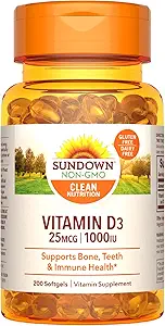 Sundown Vitamin D3, 200 Softgels