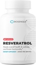 Resveratrol 600mg Potent Antioxidants " Trans-Resveratrol from Polygonum Root Extract, Promotes Anti-Aging " Cardiovascular Support, 60 Capsules - Made in USA - Vegan, Non-GMO, Gluten Free