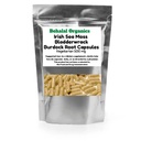 Irish Sea Moss | Bladderwrack | Burdock Root Capsules | 100 Quick Release Capsules 500 MG | Pure & Natural 102 Mineral Superfood