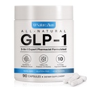 O NATURE . ZIRAN GLP-1 Weight Management Supplement for Women & Men, GLP1 Appetite Control, Energy & Digestion Balance - Vegan, Gluten-Free, Dairy Free, 90 Capsules (Pack of 1)