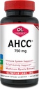 Olympian Labs Premium AHCC Suplemento–750 mg de AHCC por cápsula–Aportaciones Salud Inmune, función del hígado y actividad de célula asesina natural- 60 cápsulas
