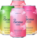 Recess Mood Magnesium " Adaptogen Drink, Relax Beverage, 12 Ounce (Variety Pack, 12 Pack)
