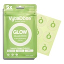 Vytadose Collagen Glow Beauty Restore Patches | 5X Stronger Formula | Collagen Peptides, Vitamin C, Pro-Retinol, Coq10, Hyaluronic Acid & Biotin for Hair Growth | Daily Patch for Skin & Hair Wellness