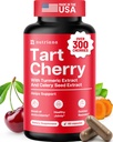 3 in 1 Tart Cherry Extract Capsules with Turmeric " Celery Seed for Feet " Joint Support Uric Acid Flush Cleanse " Purge Pills, 60 Veggie Capsules Manufactured in USA