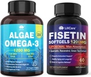 Fisetin Suplemento + Vegan Omega-3 Algae Oil