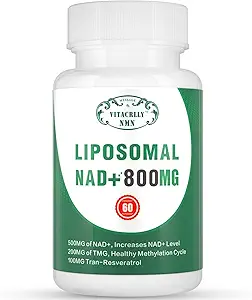 NAD+ Suplemento Liposomal NAD+ Plus 800MG Nicotinamide Riboside Alternative for Cell Energy, Healthy Aging and Muscle Repair 60 Capsules