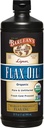 Lignan Orgánica de Barlean Omega 3 Flaxseed Oil Liquid Supplement for Men and Women, Cold Press Flax Seeds, 7230mg ALA Fatty Acid, Vegan and Gluten Free, 32 oz