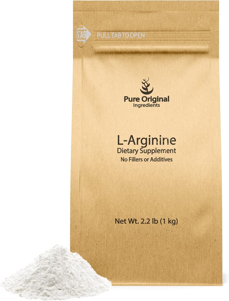 PURE ORIGINAL INGREDIENTES L-Arginine (2.2 lb) Puro, No Fillers o aditivos