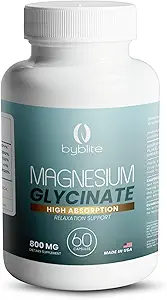 Magnesium Glycinate 800mg/High Absorption – Apoya Wellness/Sleep/Muscle Function/Heart Health/Stress Relief