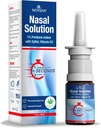 NOVEHA Nasal Spray 1% Povidone-Iodine Spray, Vitamina D3, Aloe-Vera - Nasal Cleanser (30mL)