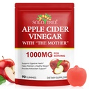 NIFEISHI Apple Cider Vinegar Gummies, (1000mg) Apple Cider Vinegar with Mother, (90Count) ACV Gummies w/Vitamin B6 & B12, Folic Acid, Vegan, Non-GMO, Gluten- & Gelatin-Free