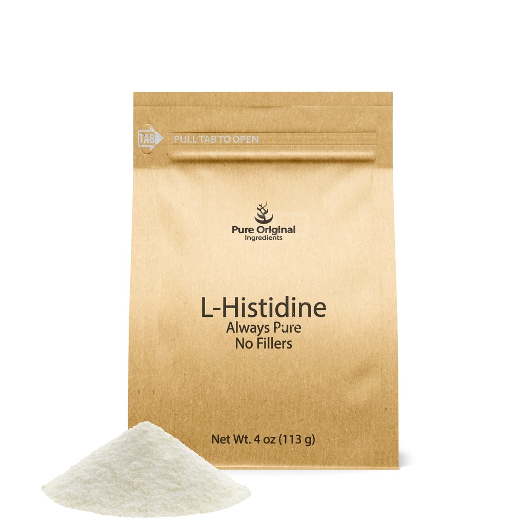 PURE ORIGINAL INGREDIENTS L-Histidine Powder 4 oz, Amino Acid Supplement, No Additives, Always Pure