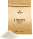 PURE ORIGINAL INGREDIENTES L-Histidine Powder 4 oz, Suplemento de Aminoácidos, No aditivos, Siempre puro