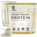 USDA Organic Hemp Protein Powder for Women &amp; Hombre - Unflavored Pure Natural Protein Powder Organic - Plant Based Powder, Vegan, Gluten Free, Keto - Hemp Seed Powder Cold-Presed (2 libras)
