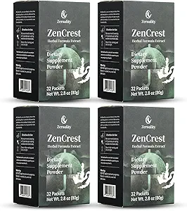 ZenCrest, Natural Herb Prostate Supplement, Traditional Chinese Herbal Formula, Promote Healthy Prostate, Promote Urogenital Function, No Side Effects, (128 Packets - 4 Boxes) (4)