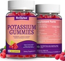 2 Pack Potasio Suplemento Gummies 1000mg, Potasio Gummies para Adultos, Apoyo Leg Cramps & Muscle Health - Vegan, Non-GMO,120 Conde