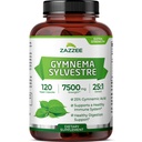 Zazzee USDA Organic Gymnema Sylvestre 25:1 Extract, 25% Gymnemic Acid, 120 Vegan Capsules, 4 Month Supply, All-Natural Botanical Support, Concentrated 25X Extract, Non-GMO, Made in the USA