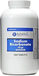 Reliable-1 Laboratorios Sodium Bicarbonato Antacid Tablets Acid Reducer for Indigestion & Heartburn Relief ← Bulk Antacids – 1000 Count Bottle